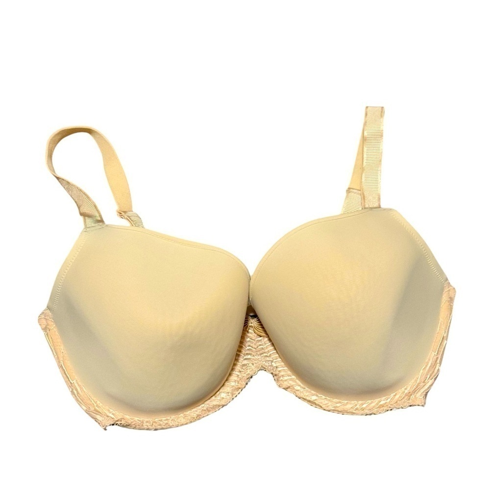 Wacoal Lace Trimmed Tan Bra Womens Size 36DDD